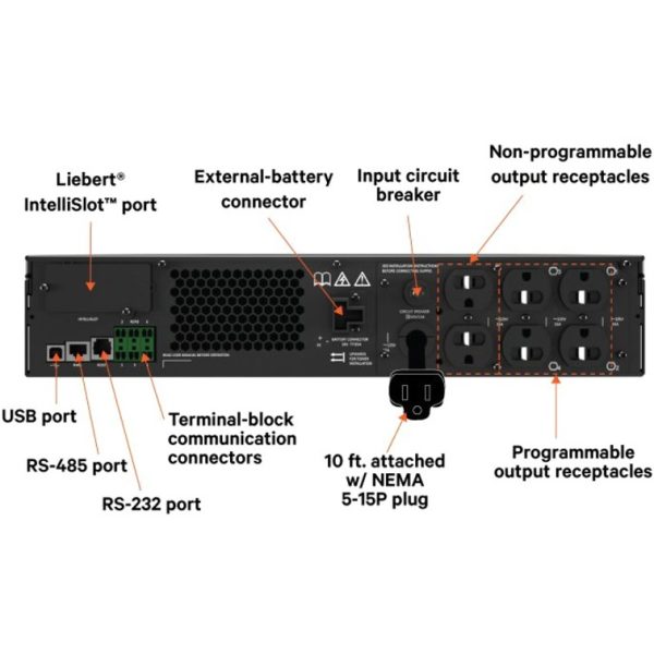 Vertiv Liebert GXT5 2000VA 120V UPS With RDU101 SNMP/Webcard - Image 3