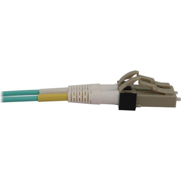 Eaton Tripp Lite Series 400G Multimode 50/125 OM3 Switchable Fiber Optic Cable (Duplex LC-PC M/M), LSZH, Aqua, 5 m (16.4 ft.) - Image 2