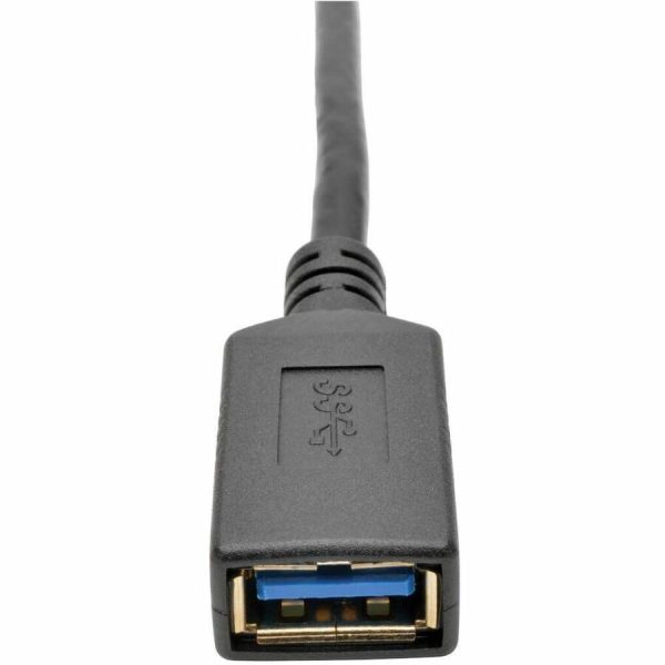 Eaton Tripp Lite Series USB-C to USB-A Adapter (M/F), USB 3.2 Gen 1 (5 Gbps), Thunderbolt 3 Compatible, 6-in. (15.24 cm) - Image 2