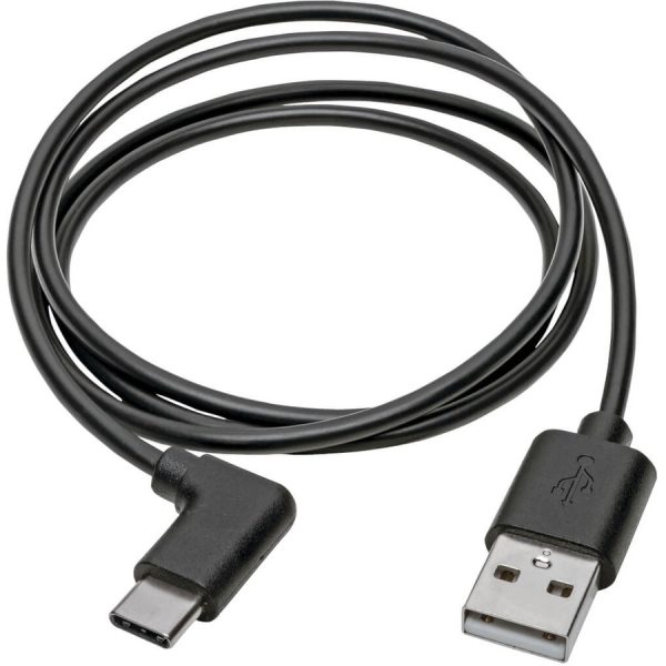 Eaton Tripp Lite Series USB-A to USB-C Cable, Right-Angle USB-C, USB 2.0, (M/M), 3 ft. (0.91 m) - Image 2