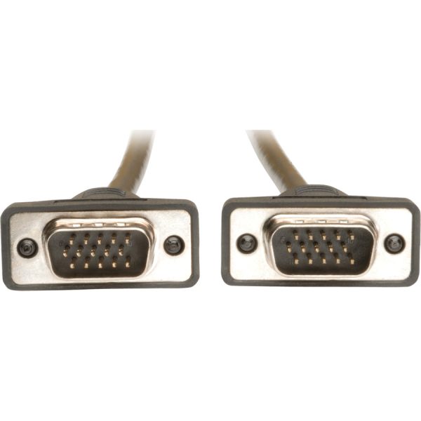 Eaton Tripp Lite Series Low-Profile VGA High-Resolution RGB Coaxial Cable (HD15 M/M), 25 ft. (7.62 m) - Image 2