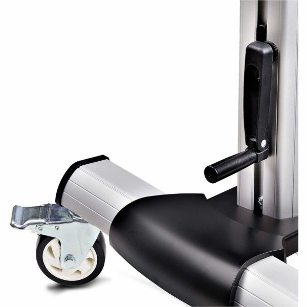 StarTech.com Rolling TV Cart/Stand On Wheels, For 60-100inch Flat Screens and 220lb, Height Adjustable Mobile Trolley Mount/Portable Stand - Image 5