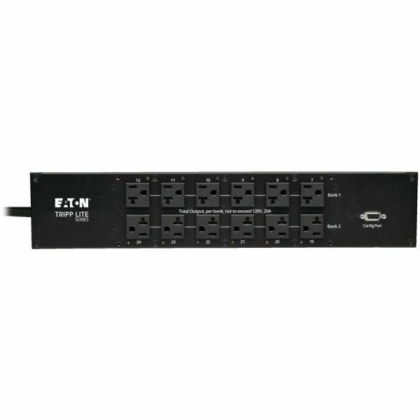 Eaton Tripp Lite Series 2.9kW Single-Phase Switched Automatic Transfer Switch PDU, 2 120V L5-30P Inputs, 24 5-15/20R & 1 L5-30R Outputs, 2U, TAA - Image 7