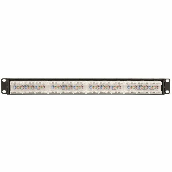 Eaton Tripp Lite Series 24-Port 1U Rack-Mount Cat6a 110 Patch Panel with Cable Management Bar, 110 Punchdown, RJ45, TAA - Image 2