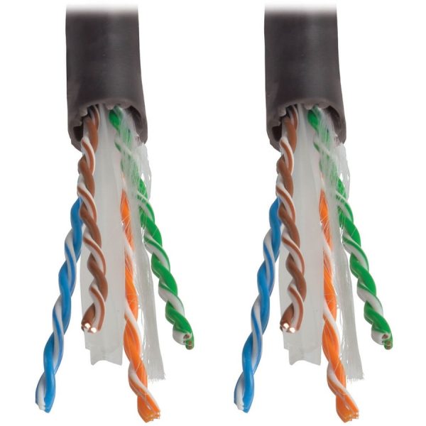 Eaton Tripp Lite Series Cat6 Gigabit Solid Core Plenum-Rated UTP CMP PVC Bulk Ethernet Cable, Black, 1000 ft. (304.8 m), TAA - Image 2