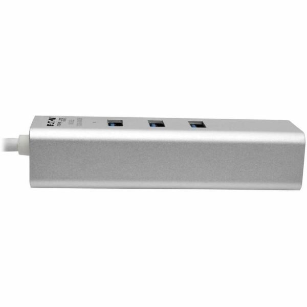 Eaton Tripp Lite Series USB to Gigabit Ethernet NIC Network Adapter with 3 Port USB 3.x (5Gbps) Hub - Image 5