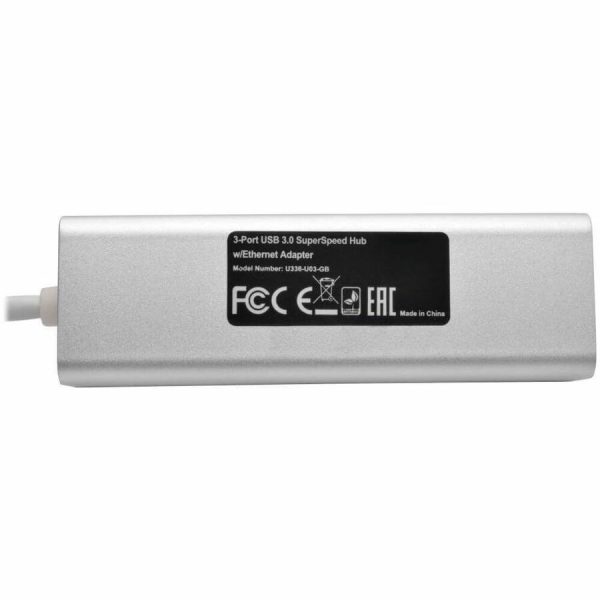 Eaton Tripp Lite Series USB to Gigabit Ethernet NIC Network Adapter with 3 Port USB 3.x (5Gbps) Hub - Image 7