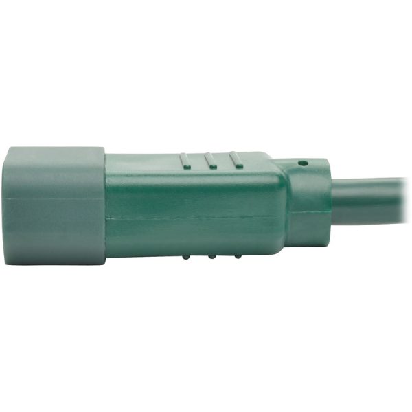 Eaton Tripp Lite Series Heavy-Duty PDU Power Cord, C13 to C14 - 15A, 250V, 14 AWG, 6 ft. (1.83 m), Green - Image 5