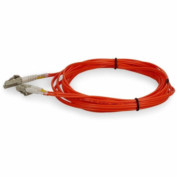 AddOn 10m LC (Male) to LC (Male) Orange OM1 Duplex Fiber OFNR (Riser-Rated) Patch Cable - Image 2