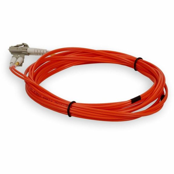 AddOn 10m LC (Male) to LC (Male) Orange OM1 Duplex Fiber OFNR (Riser-Rated) Patch Cable - Image 3