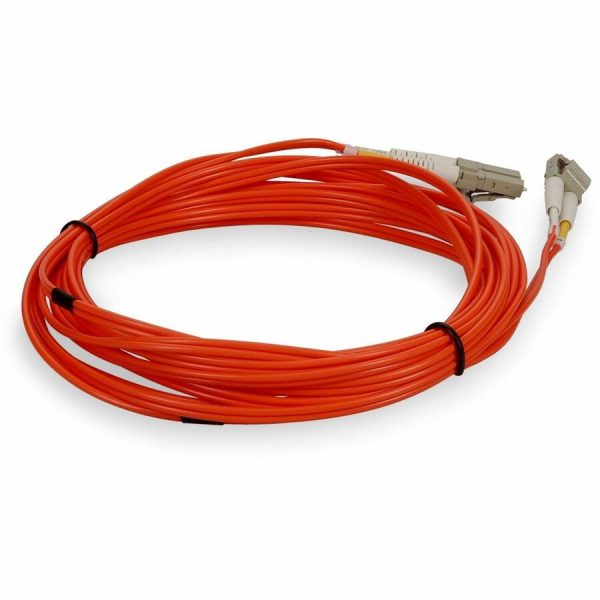 AddOn 10m LC (Male) to LC (Male) Orange OM1 Duplex Fiber OFNR (Riser-Rated) Patch Cable - Image 5