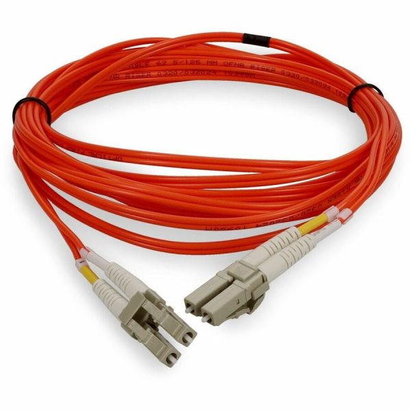 AddOn 10m LC (Male) to LC (Male) Orange OM1 Duplex Fiber OFNR (Riser-Rated) Patch Cable - Image 8