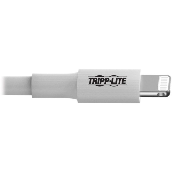 Eaton Tripp Lite Series USB-A to Lightning Sync/Charge Cable (M/M) - MFi Certified, White, 10 ft. (3 m) - Image 2