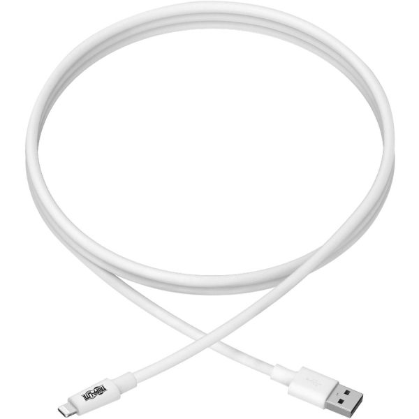 Eaton Tripp Lite Series USB-A to Lightning Sync/Charge Cable (M/M) - MFi Certified, White, 10 ft. (3 m) - Image 3