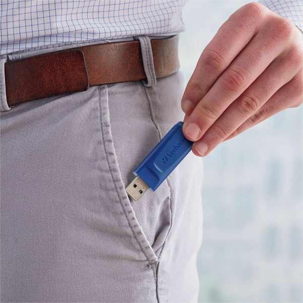 8GB USB Flash Drive - 5pk - Blue - Image 4