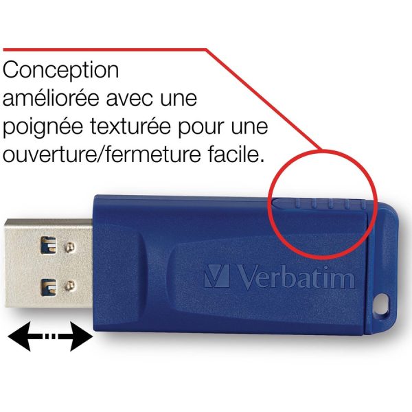 8GB USB Flash Drive - 5pk - Blue - Image 6