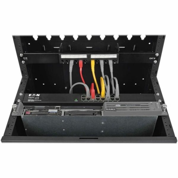 Eaton Tripp Lite Series SmartRack 12U Low-Profile Vertical-Mount Wall-Mount Small Server Rack Enclosure - Image 3