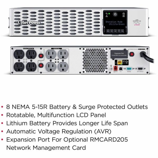 CyberPower PRL1500RT2UC Smart App Sinewave UPS Systems - Image 2