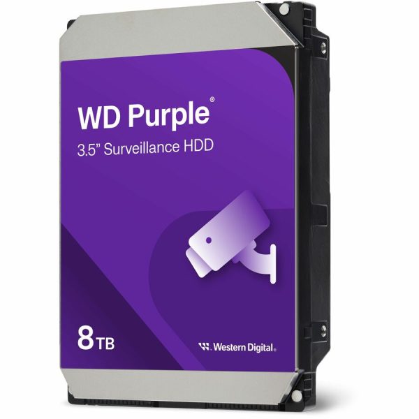 WD Purple WD85PURZ 8 TB Hard Drive - 3.5" Internal - SATA (SATA/600) - Conventional Magnetic Recording (CMR) Method - Image 2