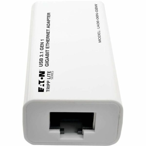 Eaton Tripp Lite Series USB-C to Gigabit Network Adapter, Thunderbolt 3 Compatibility - White - Image 3