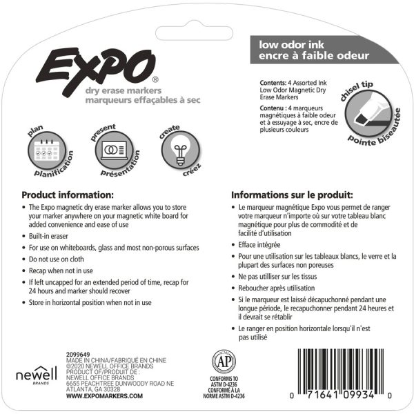 Expo Eraser Cap Magnetic Dry Erase Marker Set - Image 2