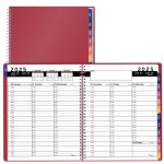 2025 Appointment Book & Planner   6.5 x 8.5 inches Large Tabbed Daily Hourly Weekly Planner Calendar & Schedule Book 30 Minute time Slots Business & Personal Planner Jan 2025  Dec 2025  Maroon