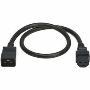 PWR CRD C20 TO C21 20A 2FT BLK