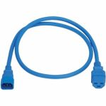 PWR CRD C14 TO C21 15A 2FT BLU