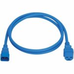 PWR CRD C14 TO C21 15A 5FT BLU