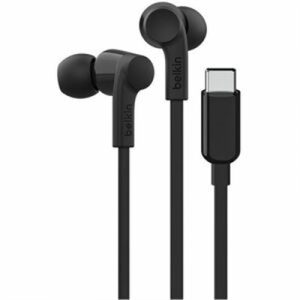 USB C EARBUDS w/VOLUME BLK