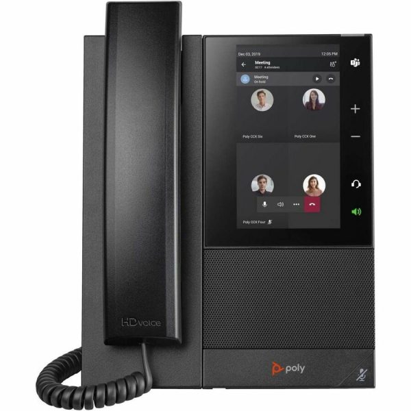 Poly CCX 500 IP Phone - Corded - Corded/Cordless - Bluetooth - Desktop, Wall Mountable - Black - TAA Compliant - Image 2
