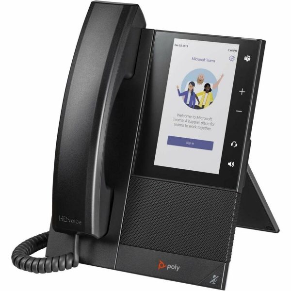 Poly CCX 500 IP Phone - Corded - Corded/Cordless - Bluetooth - Desktop, Wall Mountable - Black - TAA Compliant - Image 6