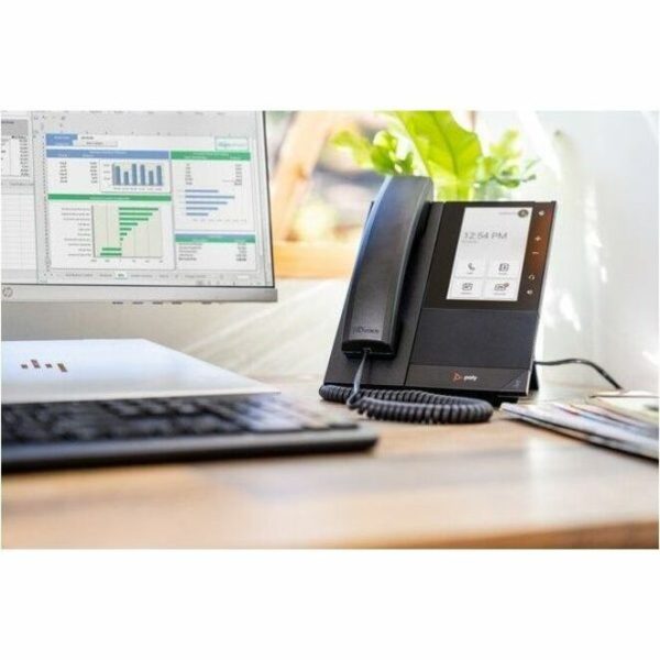 Poly CCX 500 IP Phone - Corded - Corded/Cordless - Bluetooth - Desktop, Wall Mountable - Black - TAA Compliant - Image 9