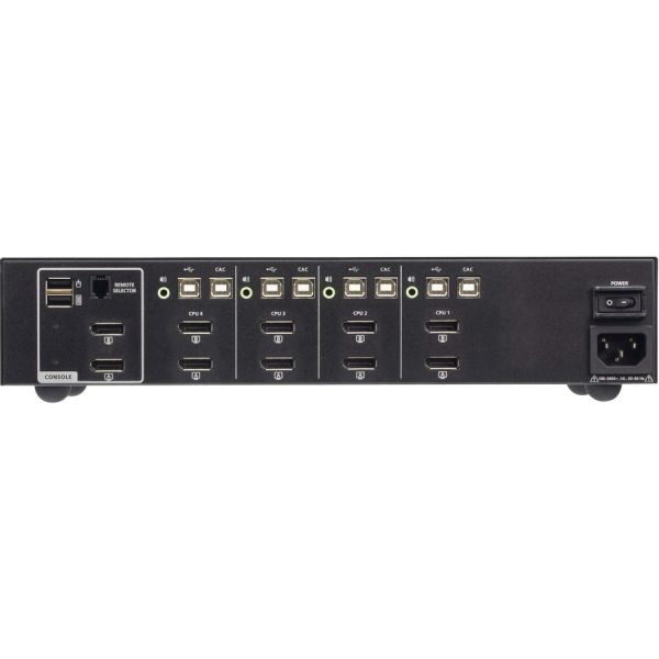ATEN CS1144DP4C 4-Port USB DisplayPort Dual Display Secure KVM Switch with CAC - Image 2