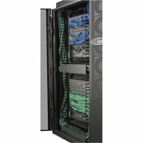 [TAA, BAA_COTS] APC NetShelter SX, Networking Rack Enclosure, 42U, Black, 1991H x 750W x 1070D mm with Casters, Feet, Vertical Cable Managers, Side Panels - Image 4