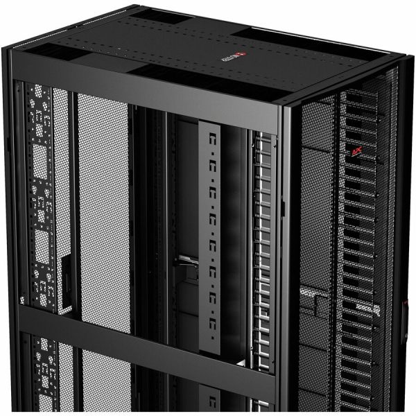 [TAA, BAA_COTS] APC NetShelter SX, Networking Rack Enclosure, 42U, Black, 1991H x 750W x 1070D mm with Casters, Feet, Vertical Cable Managers, Side Panels - Image 10