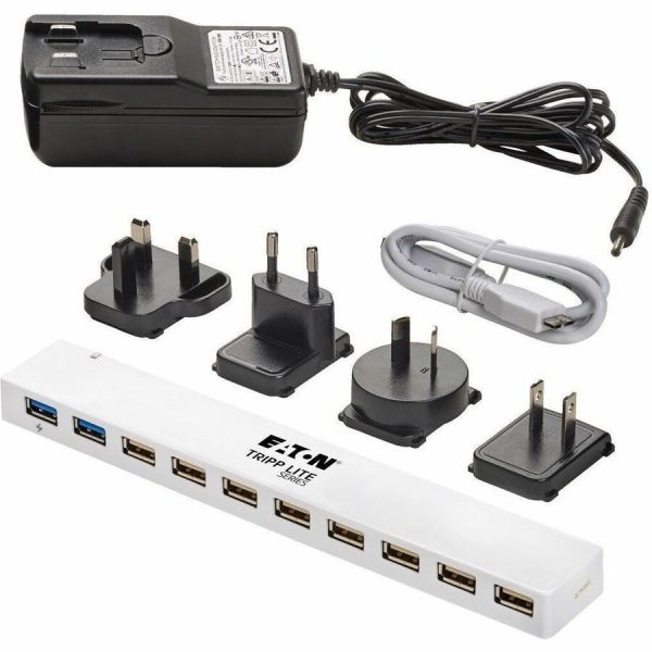 Eaton Tripp Lite Series 10-Port USB 3.x (5Gbps) / USB 2.0 Combo Hub - USB Charging, 2 USB 3.x & 8 USB 2.0 Ports - Image 7