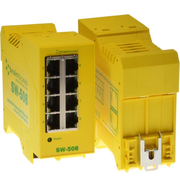 Brainboxes Industrial Ethernet 8 Port Switch DIN Rail Mountable - Image 5