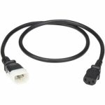 PWR CORD C13 P-LOCK C14 4FT BK