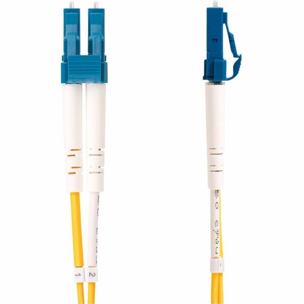 StarTech.com 2m (6.6ft) LC to SC (UPC) OS2 Single Mode Duplex Fiber Optic Cable, 9/125, 100G, Low Insertion Loss, LSZH Fiber Jumper Cord - Image 3