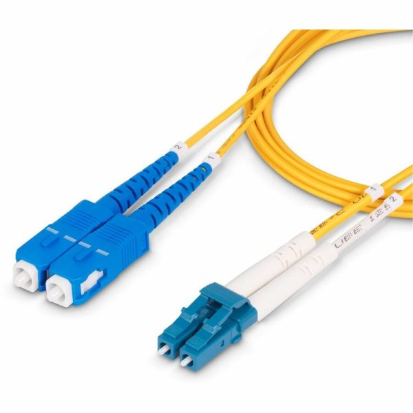 StarTech.com 2m (6.6ft) LC to SC (UPC) OS2 Single Mode Duplex Fiber Optic Cable, 9/125, 100G, Low Insertion Loss, LSZH Fiber Jumper Cord - Image 7