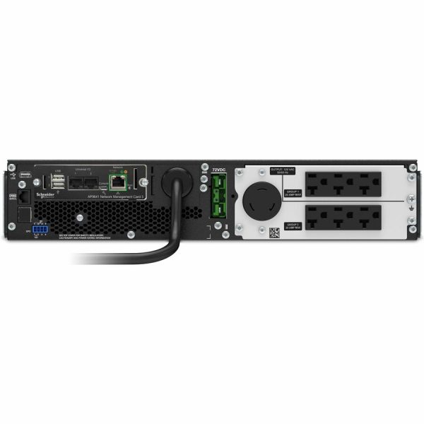 APC Smart-UPS On-Line, 2200VA, Rackmount 2U, 120V, 6x 5-20R+1x L5-20R NEMA outlets, Network Card, Extended runtime, W/ rail kit - Image 3