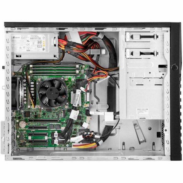 HPE SMART CHOICE ProLiant ML30 G11 4U Tower Server - 1 x Intel Xeon E-2434 3.4 GHz - 32 GB RAM - 1.92 TB SSD - (2 x 960GB) SSD Configuration - Serial ATA/600, 12Gb/s SAS, NVMe Controller - Image 3