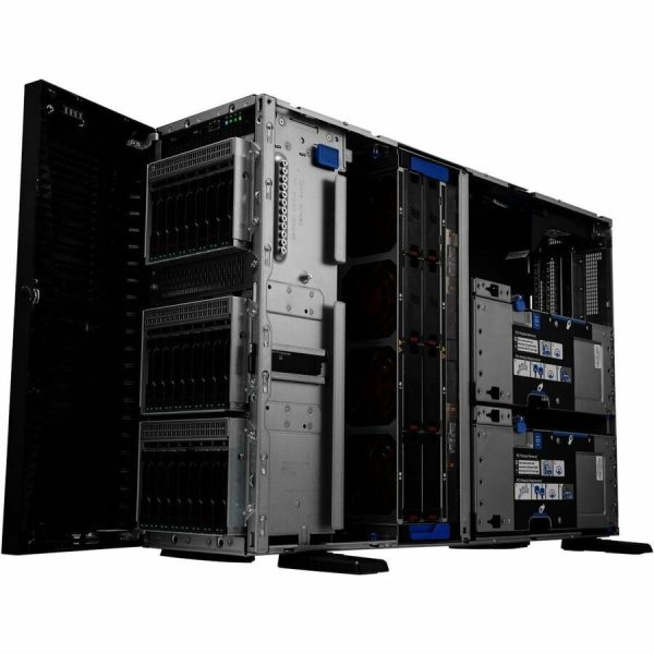 HPE SMART CHOICE ProLiant ML350 G11 4U Tower Server - 1 x Intel Xeon Silver 4514Y 2 GHz - 64 GB RAM - 960 GB SSD - (2 x 480GB) SSD Configuration - Serial Attached SCSI (SAS), Serial ATA Controller - Image 3