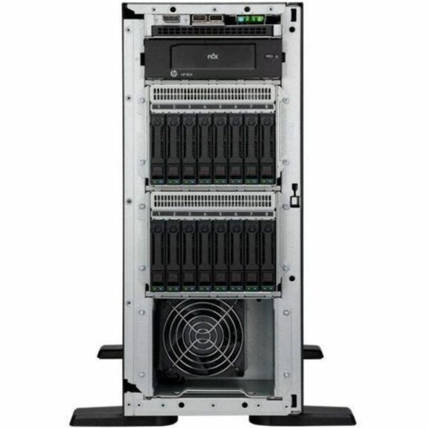 HPE SMART CHOICE ProLiant ML110 G11 4.5U Tower Server - 1 x Intel Xeon Silver 4410Y 2 GHz - 32 GB RAM - 960 GB SSD - (2 x 480GB) SSD Configuration - Serial ATA, Serial Attached SCSI (SAS) Controller - Image 3