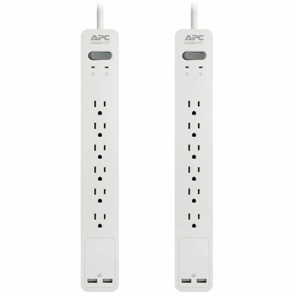 APC by Schneider Electric SurgeArrest Essential 6-Outlet Surge Suppressor/Protector - Image 2