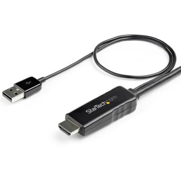 StarTech.com 6ft (2m) HDMI to DisplayPort Cable 4K 30Hz - Active HDMI 1.4 to DP 1.2 Adapter Cable with Audio - USB Powered Video Converter - Image 6