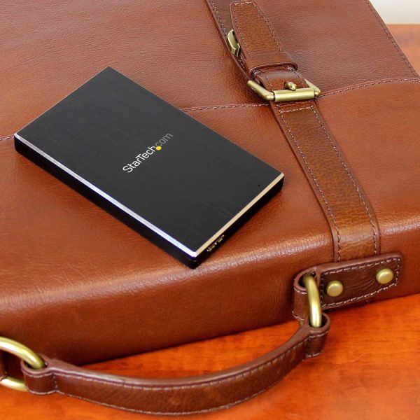 StarTech.com 2.5" External Hard Drive Enclosure - Supports UASP - Aluminum - USB 3.1 Enclosure - SSD/HDD Enclosure - Image 3