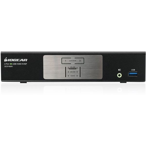 IOGEAR 2-Port 4K KVMP Switch with HDMI Connection, USB 3.0 Hub, and Audio (TAA) - Image 2