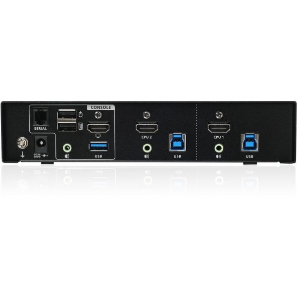 IOGEAR 2-Port 4K KVMP Switch with HDMI Connection, USB 3.0 Hub, and Audio (TAA) - Image 3